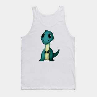 Cute Dinosaur Drawing Tank Top